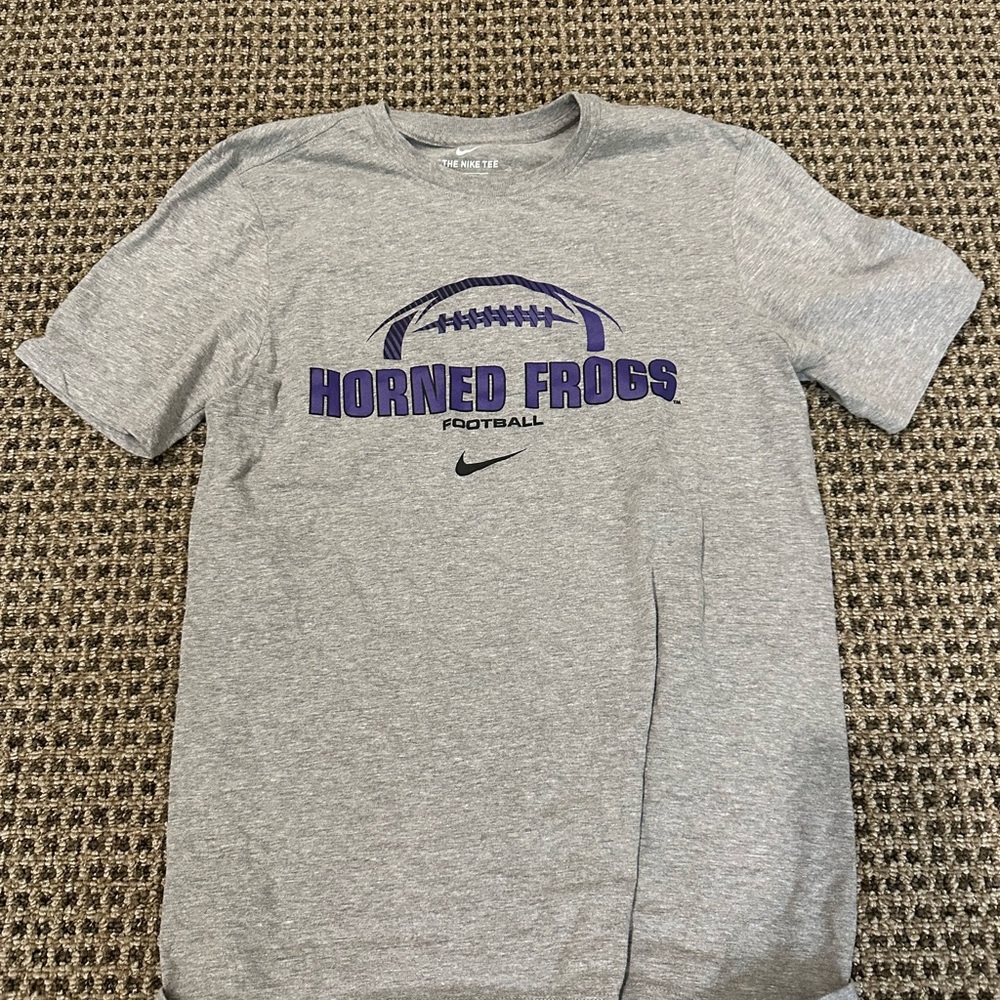 Nike Gray TCU Horned Frogs Football T-Shirt